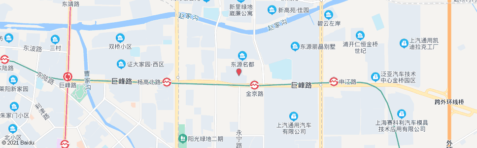 上海华高新村_公交站地图_上海公交_妙搜公交查询2025