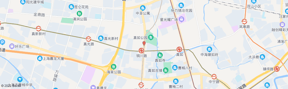 上海大渡河路铜川路_公交站地图_上海公交_妙搜公交查询2025