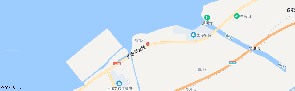 上海沪青平公路塘北_公交站地图_上海公交_妙搜公交查询2024