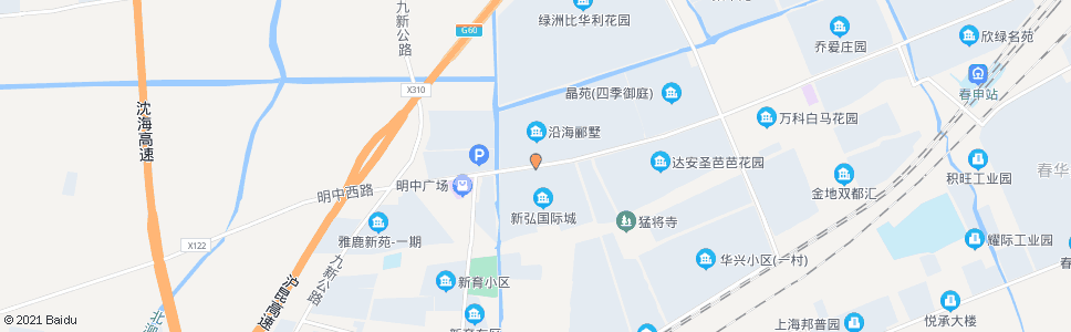 上海明中路月台路_公交站地图_上海公交_妙搜公交查询2025