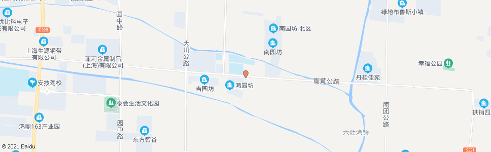 上海宣黄公路南园路_公交站地图_上海公交_妙搜公交查询2025