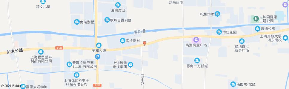 上海沪南公路园中路_公交站地图_上海公交_妙搜公交查询2025