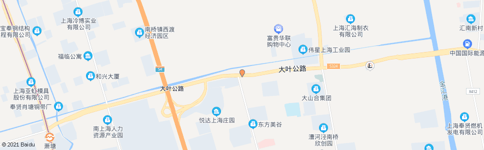 上海大叶公路望园路_公交站地图_上海公交_妙搜公交查询2025