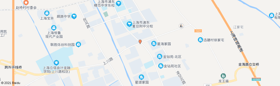 上海上川路金钻路_公交站地图_上海公交_妙搜公交查询2025