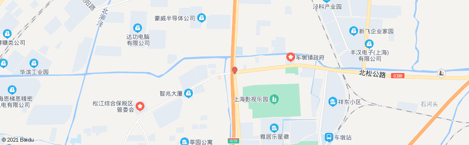 上海新车公路北松公路_公交站地图_上海公交_妙搜公交查询2025