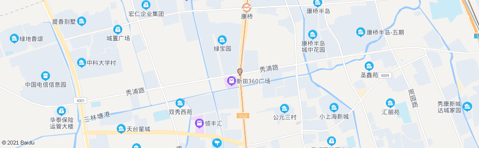 上海沪南公路秀浦路(招呼站)_公交站地图_上海公交_妙搜公交查询2024