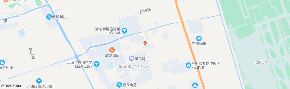 上海川南奉公路施新路_公交站地图_上海公交_妙搜公交查询2024