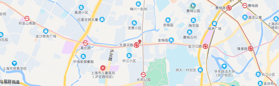 上海光复西路大渡河路_公交站地图_上海公交_妙搜公交查询2025