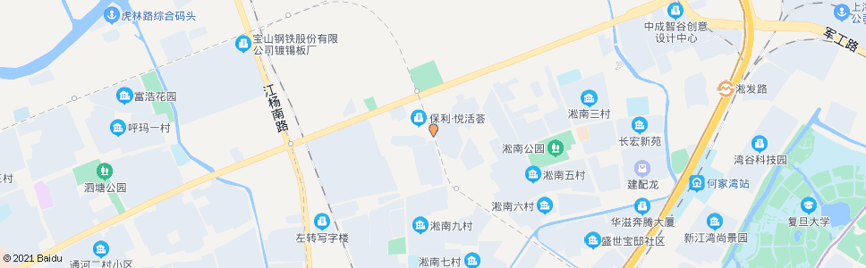 上海郁江巷路长江西路_公交站地图_上海公交_妙搜公交查询2025