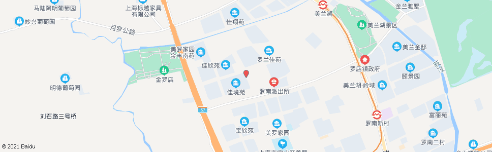 上海罗南路美丹路_公交站地图_上海公交_妙搜公交查询2025