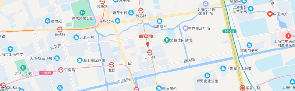 上海莲溪路北中路_公交站地图_上海公交_妙搜公交查询2024