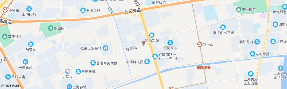 上海春申路虹梅南路_公交站地图_上海公交_妙搜公交查询2025