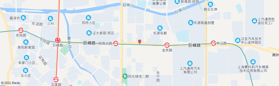 上海巨峰路成园路_公交站地图_上海公交_妙搜公交查询2025