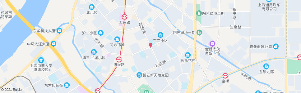 上海博兴路菏泽路_公交站地图_上海公交_妙搜公交查询2025