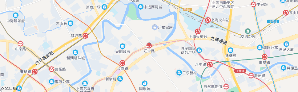 上海江宁路长寿路_公交站地图_上海公交_妙搜公交查询2025