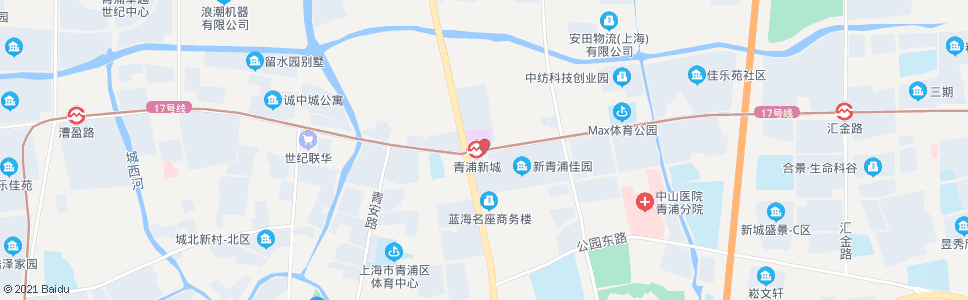 上海盈港东路外青松公路_公交站地图_上海公交_妙搜公交查询2025