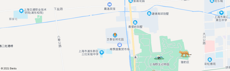 上海南六公路(艺泰安邦)_公交站地图_上海公交_妙搜公交查询2025