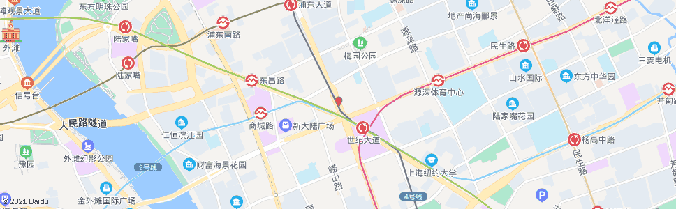 上海张杨路东方路_公交站地图_上海公交_妙搜公交查询2025