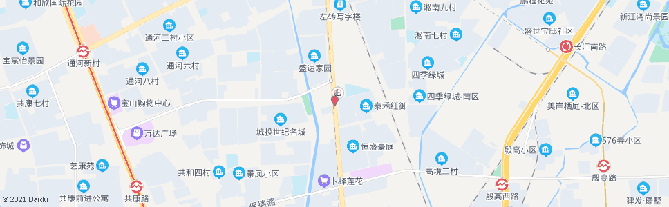 上海江杨南路一二八纪念路_公交站地图_上海公交_妙搜公交查询2025