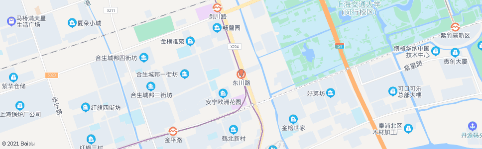 上海东川路地铁站_公交站地图_上海公交_妙搜公交查询2025