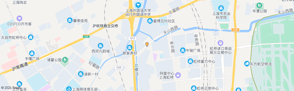 上海天山西路申长路(招呼站)_公交站地图_上海公交_妙搜公交查询2025