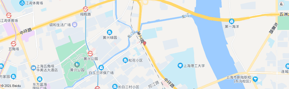 上海军工路松花江路_公交站地图_上海公交_妙搜公交查询2025