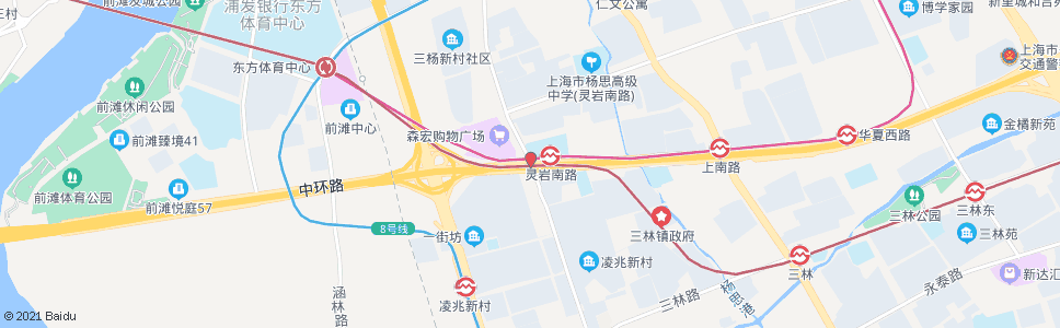 上海华夏西路长清路_公交站地图_上海公交_妙搜公交查询2025