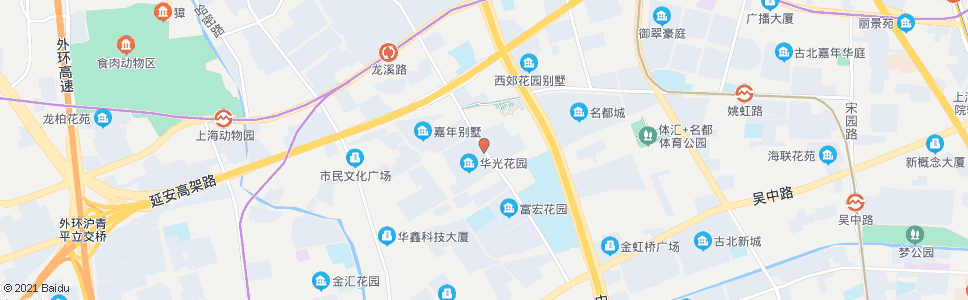 上海虹梅路华光路_公交站地图_上海公交_妙搜公交查询2025