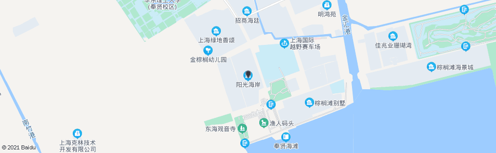 上海阳光海岸(招呼站)_公交站地图_上海公交_妙搜公交查询2025