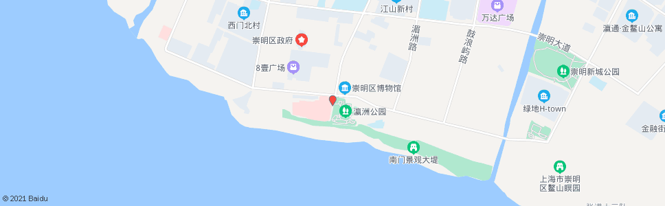 上海崇明县中心医院_公交站地图_上海公交_妙搜公交查询2025