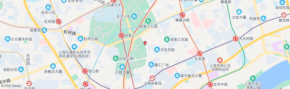 上海辛耕路天钥桥路(徐家汇)_公交站地图_上海公交_妙搜公交查询2025