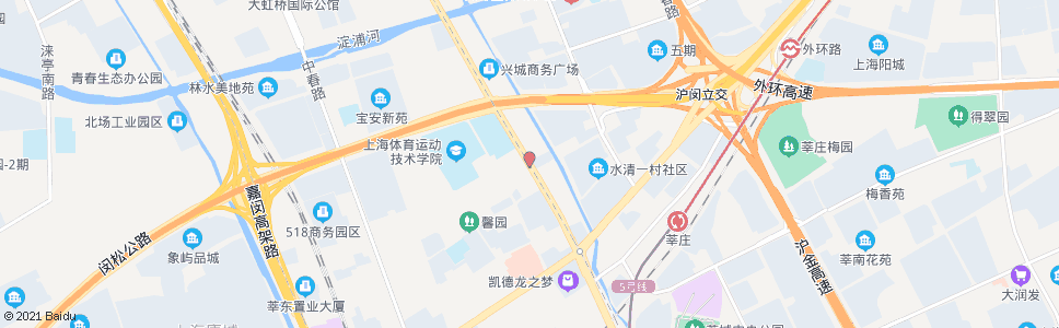 上海七莘路莘北路_公交站地图_上海公交_妙搜公交查询2025