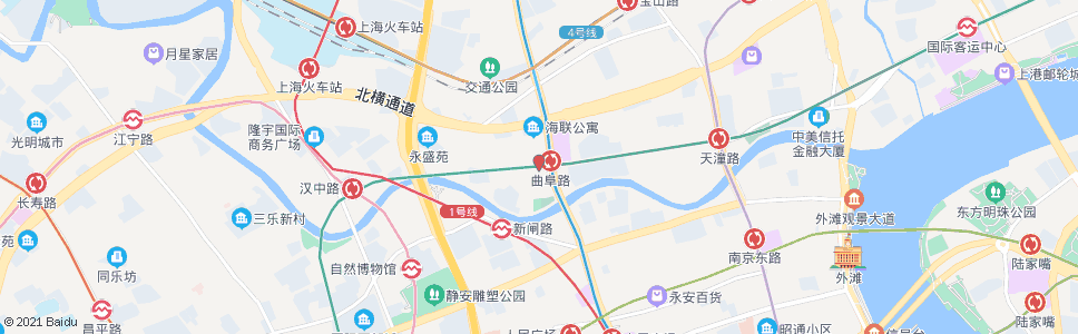 上海曲阜西路西藏北路_公交站地图_上海公交_妙搜公交查询2025