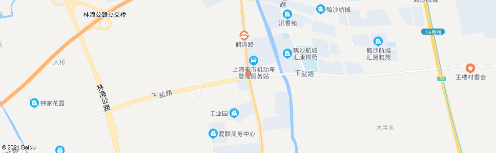 上海沪南公路下盐公路_公交站地图_上海公交_妙搜公交查询2025