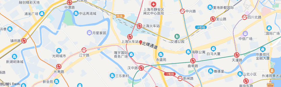 上海天目中路大统路(上海火车站)_公交站地图_上海公交_妙搜公交查询2024