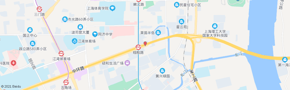 上海翔殷路沙岗路(兰花村)_公交站地图_上海公交_妙搜公交查询2025