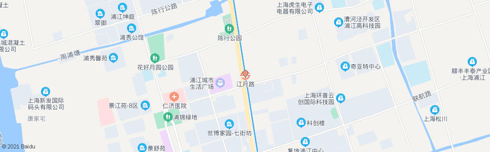 上海浦星公路江月路_公交站地图_上海公交_妙搜公交查询2025