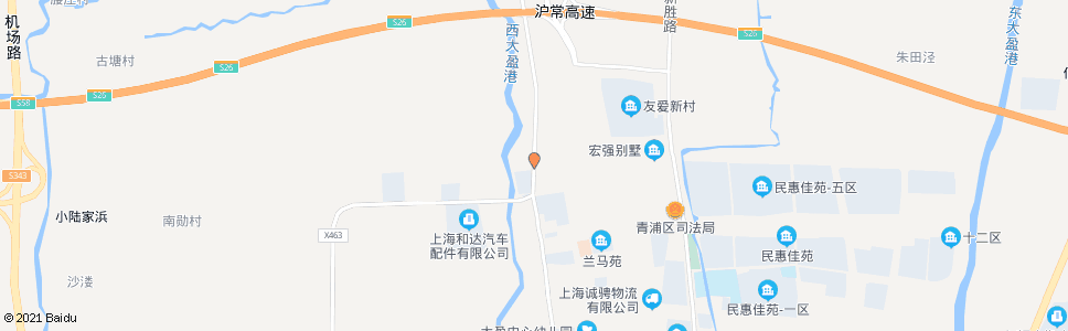 上海友爱路青赵公路_公交站地图_上海公交_妙搜公交查询2025