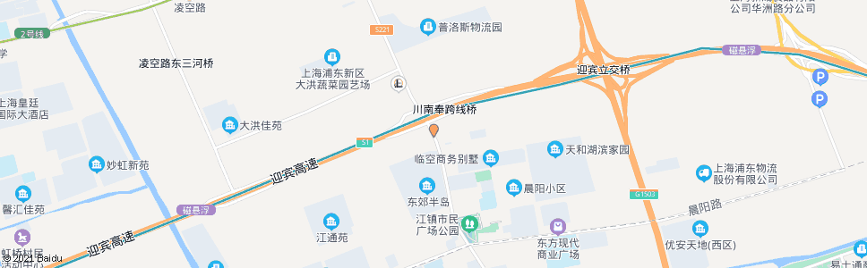 上海川南奉公路亭塘路(招呼站)_公交站地图_上海公交_妙搜公交查询2025