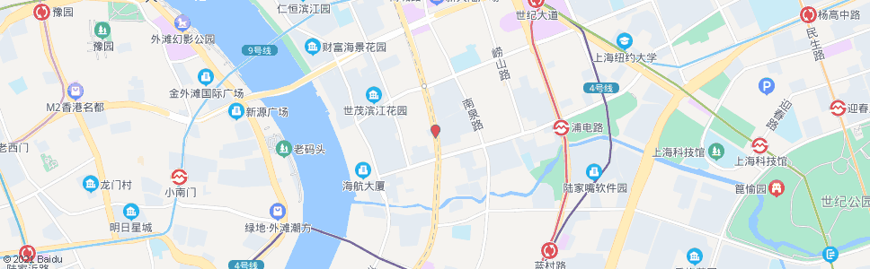 上海浦东南路浦电路_公交站地图_上海公交_妙搜公交查询2024