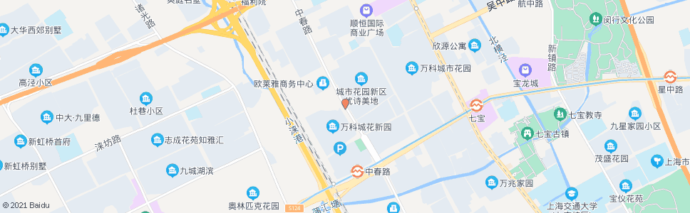 上海中春路新龙路_公交站地图_上海公交_妙搜公交查询2025