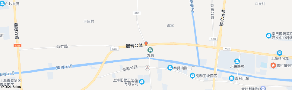 上海团青公路沿钱公路_公交站地图_上海公交_妙搜公交查询2024