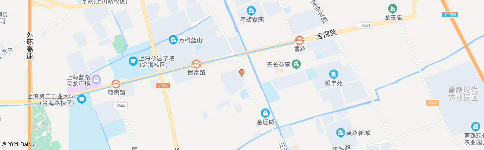 上海川沙路秦家港路(新光)_公交站地图_上海公交_妙搜公交查询2025