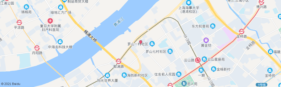 上海罗山新村(德平路博山东路)_公交站地图_上海公交_妙搜公交查询2025