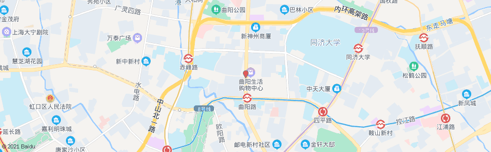 上海曲阳新村(曲阳路玉田路)_公交站地图_上海公交_妙搜公交查询2025