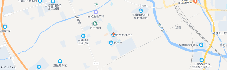 上海银杏新村(纪翟路纪梅路)_公交站地图_上海公交_妙搜公交查询2025