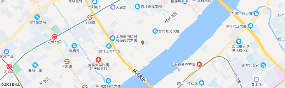 上海杨树浦路临青路_公交站地图_上海公交_妙搜公交查询2025