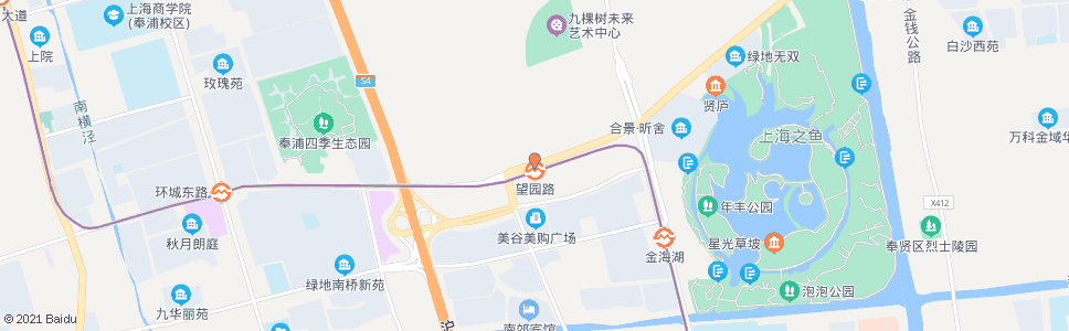 上海望园路航南公路_公交站地图_上海公交_妙搜公交查询2025