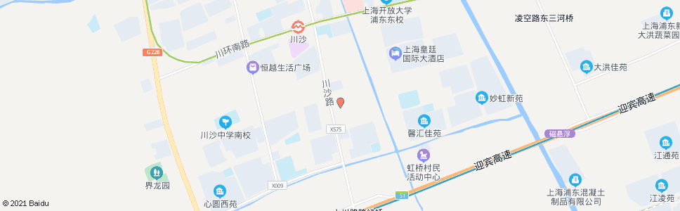 上海川沙路航校路_公交站地图_上海公交_妙搜公交查询2025