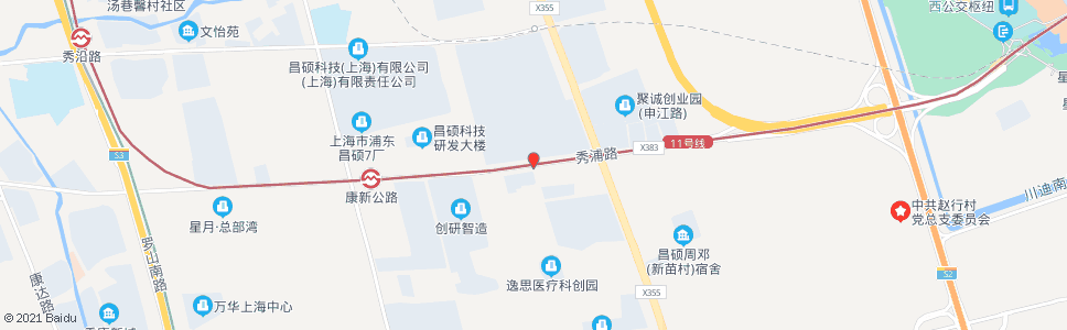 上海秀浦路苗桥路_公交站地图_上海公交_妙搜公交查询2025